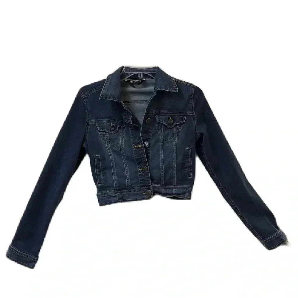 Celebrity pink jean jacket size small